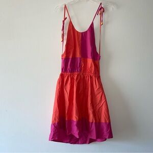 Colorful Striped Mini Dress